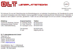 Homepage OLT Leiterplattentechnik GmbH