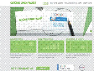 Homepage Grüne und Faust GmbH