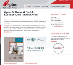 Homepage I2+ GmbH
