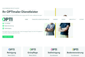 Homepage OPTI Dienstleistungs GmbH
