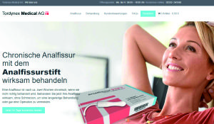 Homepage Tordynex Medical AG