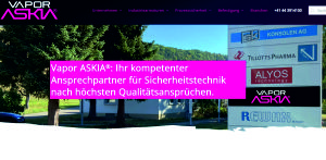 Homepage VaporASKIA® AG